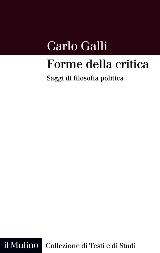 Copertina del libro Forme della critica