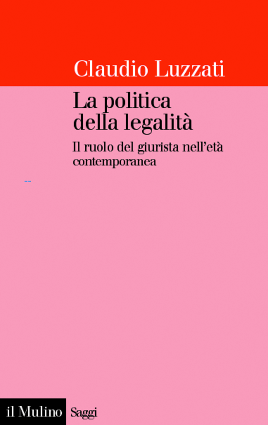 Copertina del libro La politica della legalità