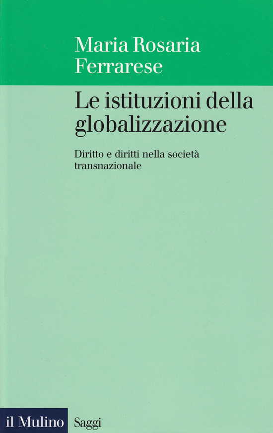 Copertina del libro Le istituzioni della globalizzazione